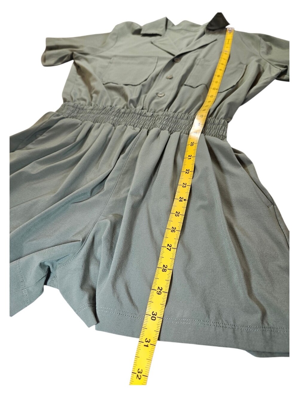 Vuori Villa Utility Romper Pistachio Green Utility Short Romper Size Small - Picture 8 of 16